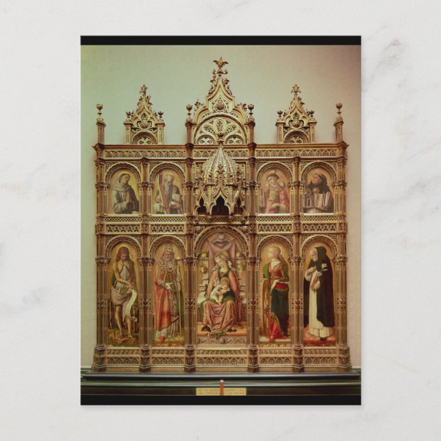 The Demidoff Altarpiece, 1476 Postcard (Front)