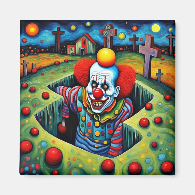 The Demon Clown arises Magnet (Front)