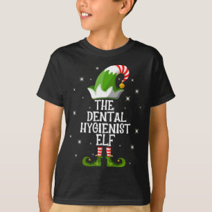 The Dental Hygienist Elf Family Matching Christmas T-Shirt