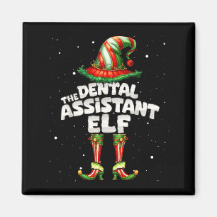 The Dental Istant Elf Family Matching Group Christ Magnet