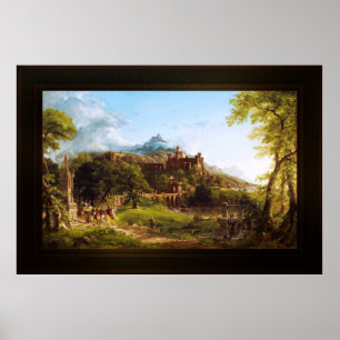 The Departure by Thomas Cole Poster