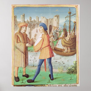 The departure of Aeneas Poster