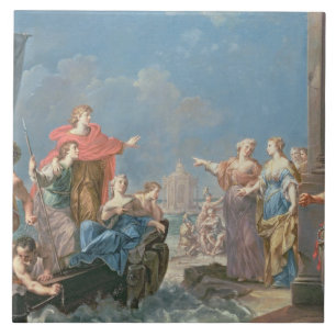 The Departure of Aeneas Tile