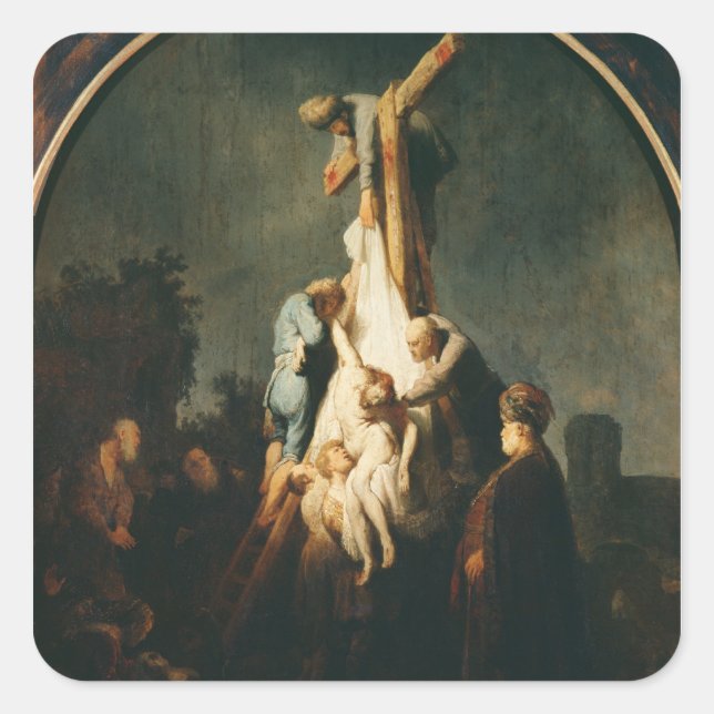 The Deposition, 1632-33 Square Sticker (Front)