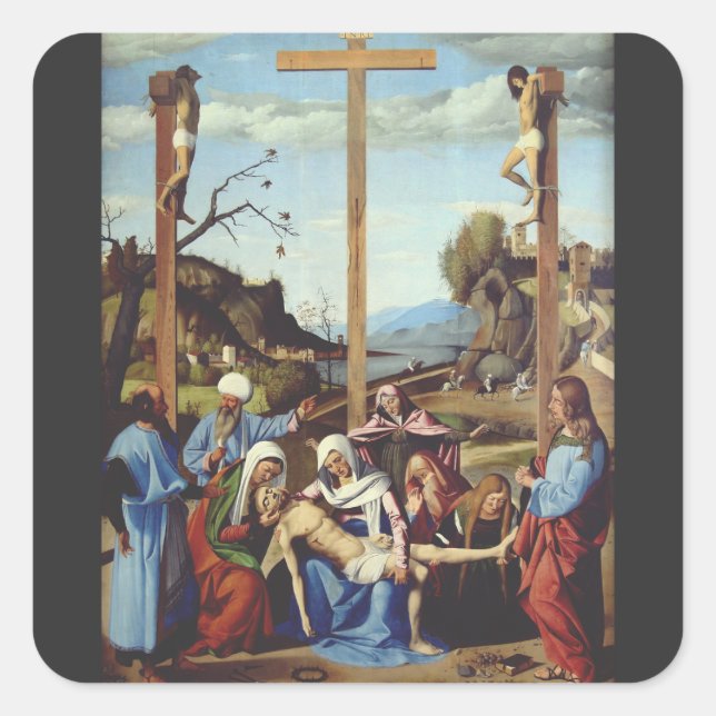 The Deposition of Jesus Christ Square Sticker (Front)