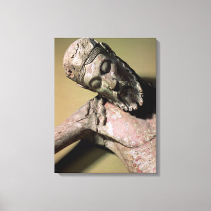 The Descent from the Cross, 12th century (polychro Canvas Print