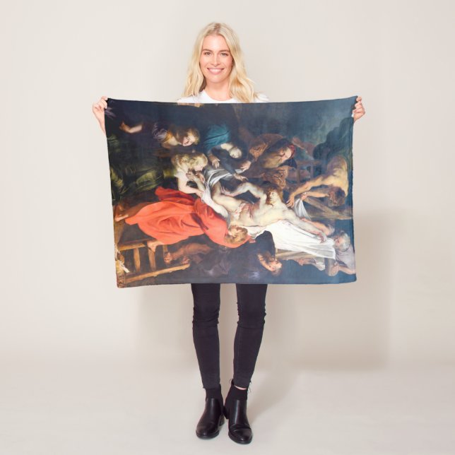The Descent from the Cross, Rubens Fleece Blanket (In Situ)