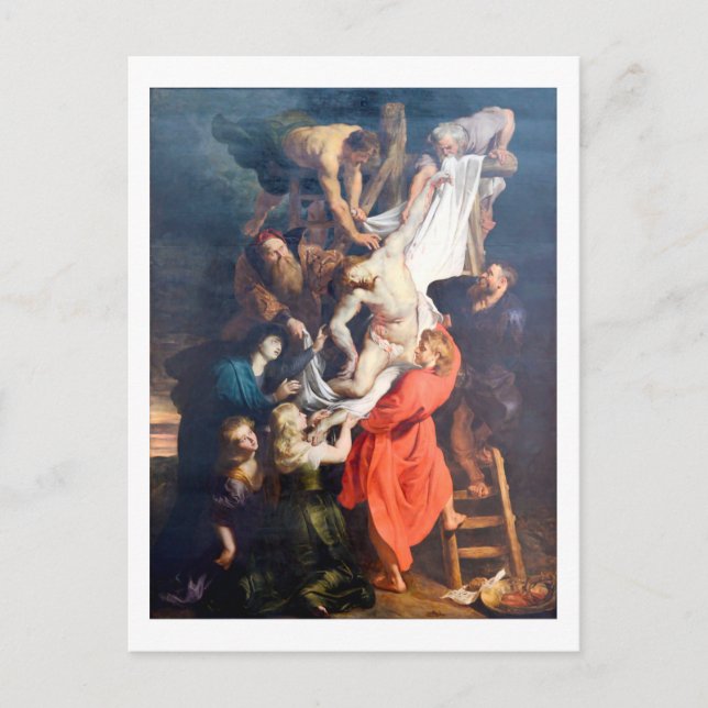 The Descent from the Cross, Rubens Postcard (Front)