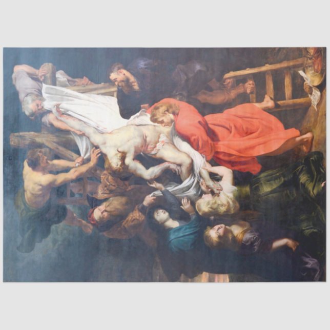 The Descent from the Cross, Rubens Tissue Paper (Front)