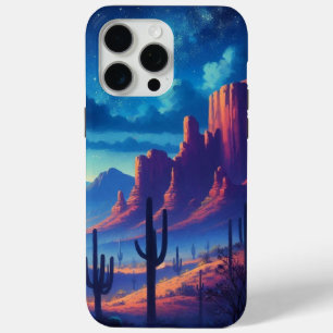 The Desert at night southwestern iPhone 15 Pro Max Case