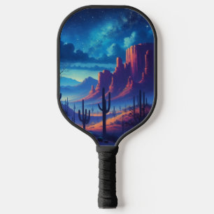 The Desert at night southwestern Pickleball Paddle