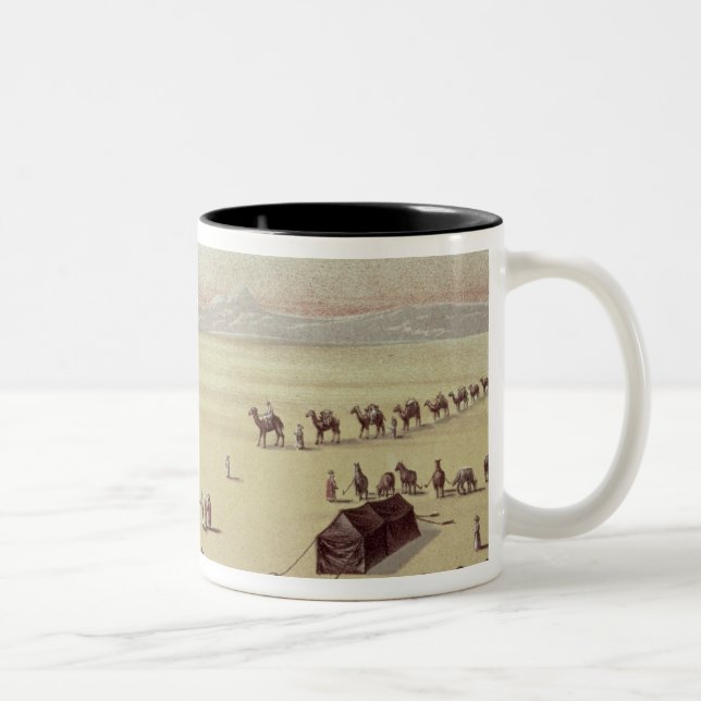 The Desert Camp of Sir Richard Burton Two-Tone Coffee Mug (Right)