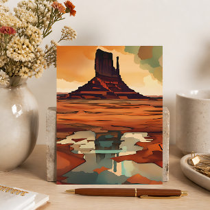 The Desert Monument Landscape Postcard
