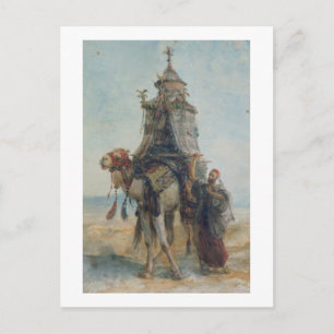 The Desert Ride, 1839 (w/c on paper) Postcard
