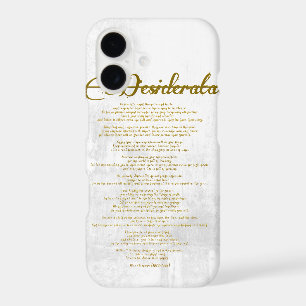 The Desiderata "Desired Things"