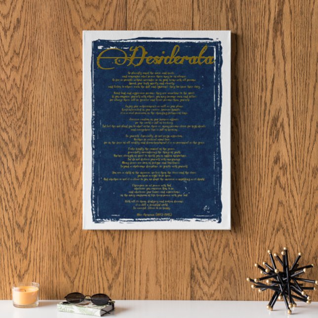 The Desiderata "Desired Things" Poster (Creator Uploaded)