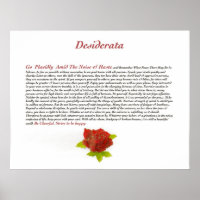 The Desiderata Poem by Max Ehrmann