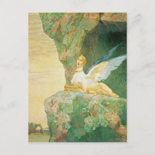 The Despair of the Sphinx, 1890 Postcard