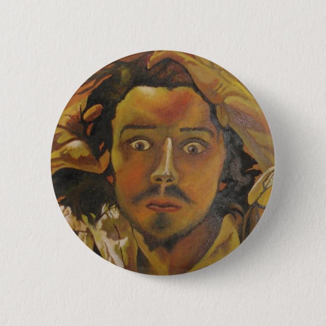 The Desperate Man 6 Cm Round Badge (Front)