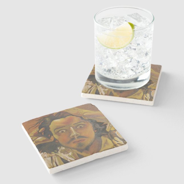 The Desperate Man Stone Coaster (Side)