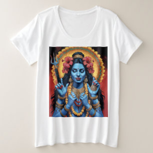 The Destroyer of Evil Goddess Kali Plus Size T-Shirt