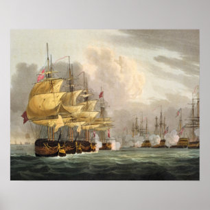 The Destruction of the Danish Fleet before Copenha Poster