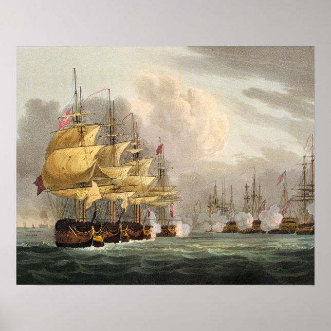 The Destruction of the Danish Fleet before Copenha Poster (Front)
