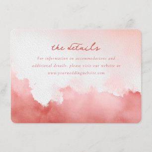 The Details Romantic Pink Gradient Enclosure Card