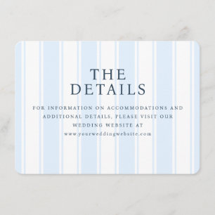 The Details Serene Blue Stripes Minimalist Enclosure Card