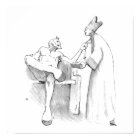 The Devil at Sunday Mass on a Poster