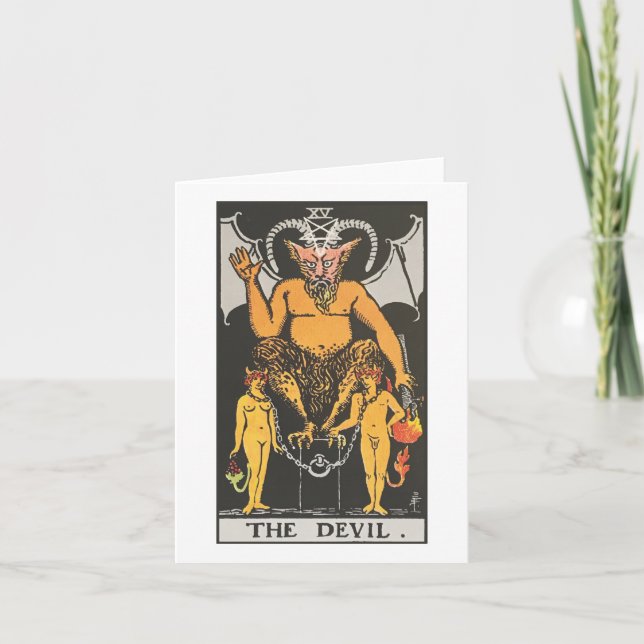 The Devil card - Rider Waite Smith tarot (Front)