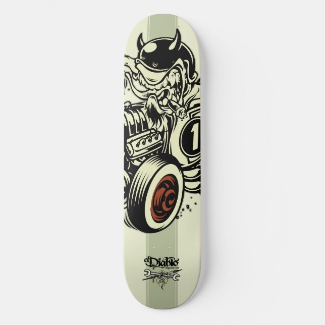 The Devil Hot Rod; The Devil Mag | Skate Deck (Front)