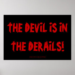 THE DEVIL IS IN THE DERAILS! POSTER