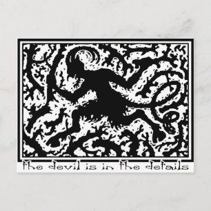 The Devil is in the Details Postcard