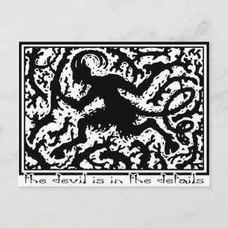 The Devil is in the Details Postcard