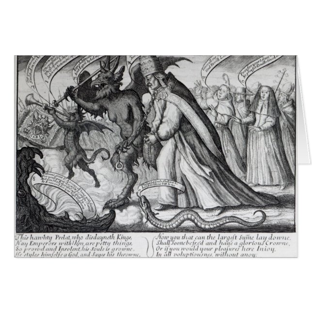 The Devil leading the Pope in Chains, 1680 (Front Horizontal)