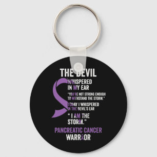 The Devil- Pancreatic Cancer Awareness Support Rib Key Ring