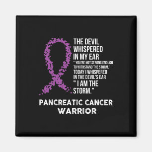 The Devil- Pancreatic Cancer Awareness Support Rib Magnet
