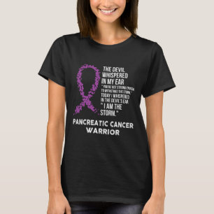 The Devil- Pancreatic Cancer Awareness Support Rib T-Shirt