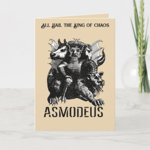 The Devil Personified Illustration Asmodeus Card
