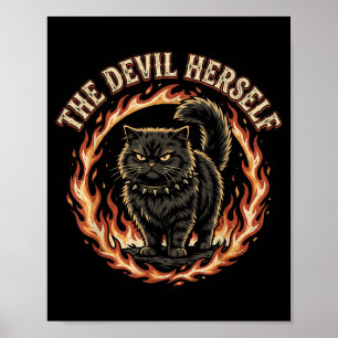 The Devil Retro Occult Women Dark Feminine Poster