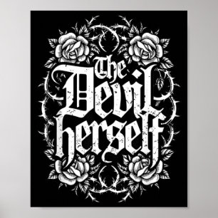 The Devil Retro Occult Women Gothic Dark Feminine Poster