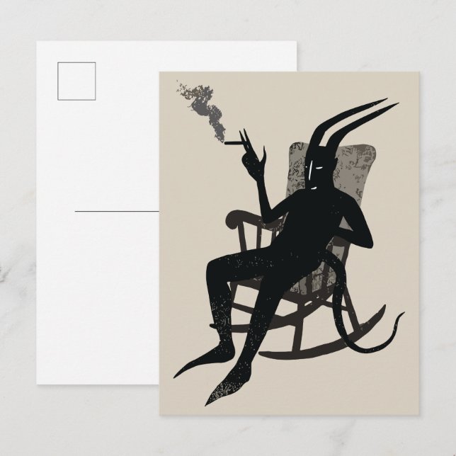 The Devil’s Break – Dark Humour Wall Art Postcard (Front/Back)