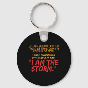 The Devil Whispered In My Ear Devil Quote  Key Ring