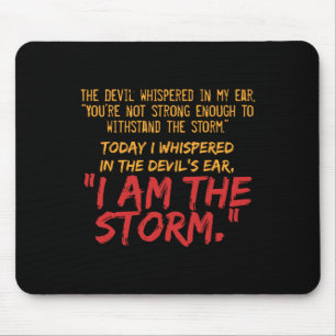 The Devil Whispered In My Ear Devil Quote  Mouse Pad