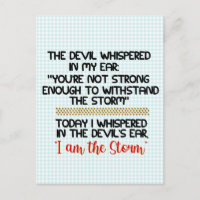 The Devil whispered in my ear Life Inspirational