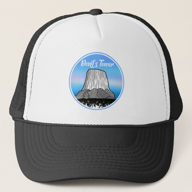 The Devil's Tower national Monument Trucker Hat (Front)