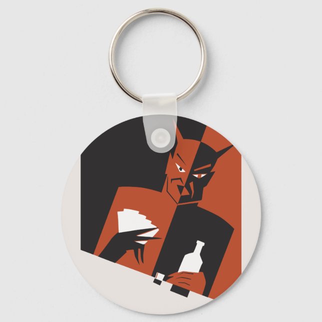 "The Devil's Vices" keychain (Front)