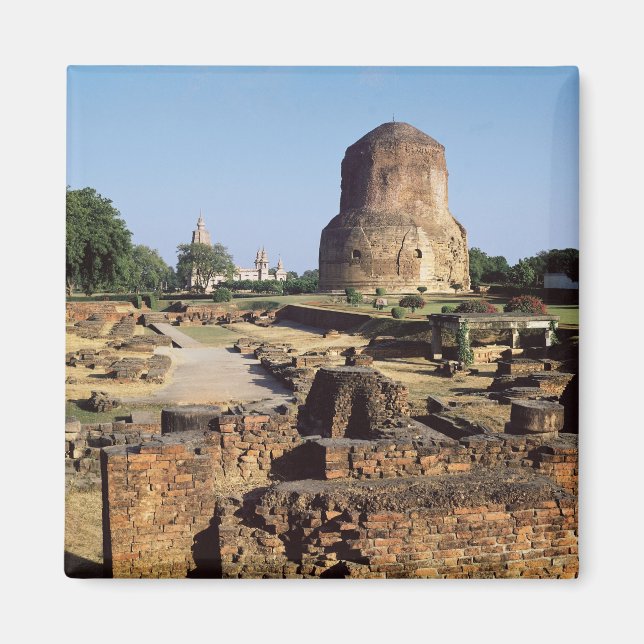 The Dhamekh stupa, c.500 AD Magnet (Front)