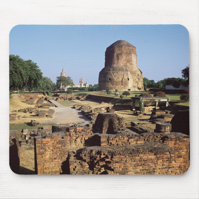 The Dhamekh stupa, c.500 AD Mouse Pad (Front)